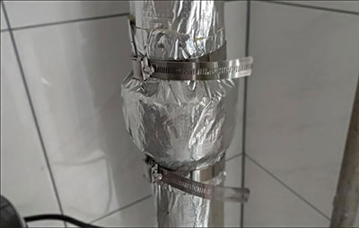 大規(guī)格不銹鋼喉箍用在保溫棉上